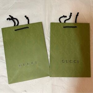 2 x Gucci Shopping Paper Bags